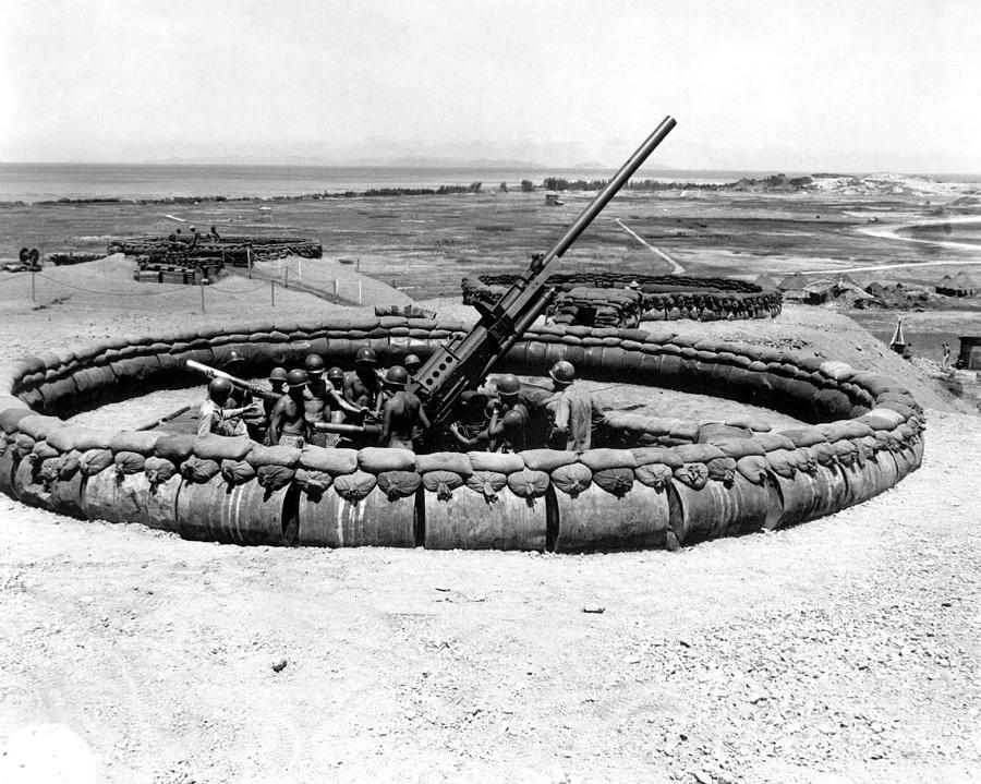 View Of A 90mm Aaa Gun Emplacement Photograph by Stocktrek Images