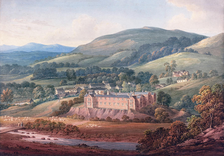 View of an Estate Painting by John William Upham