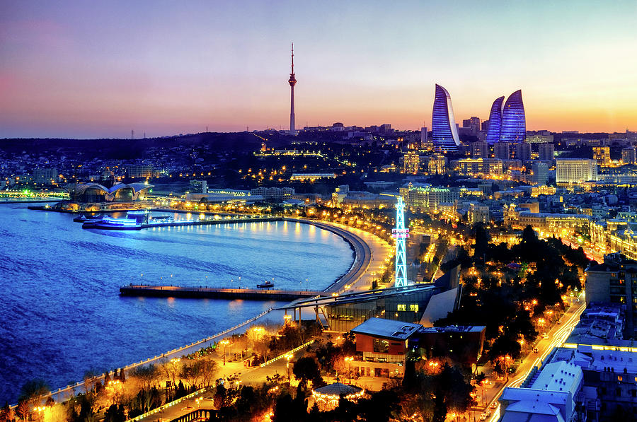 View of Baku Photograph by Fabrizio Troiani