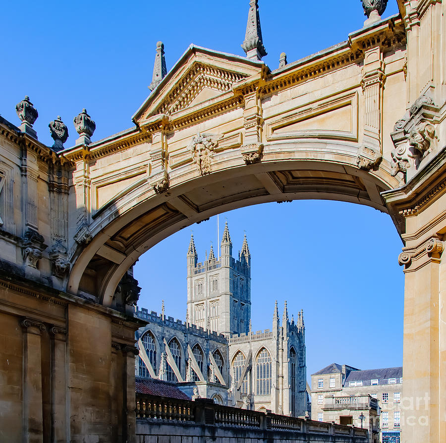 View of Bath Abbey Photograph by Colin Rayner
