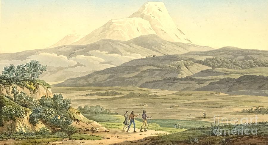 Mountain Painting - View of Cajambe by Pierre Antoine Marchais