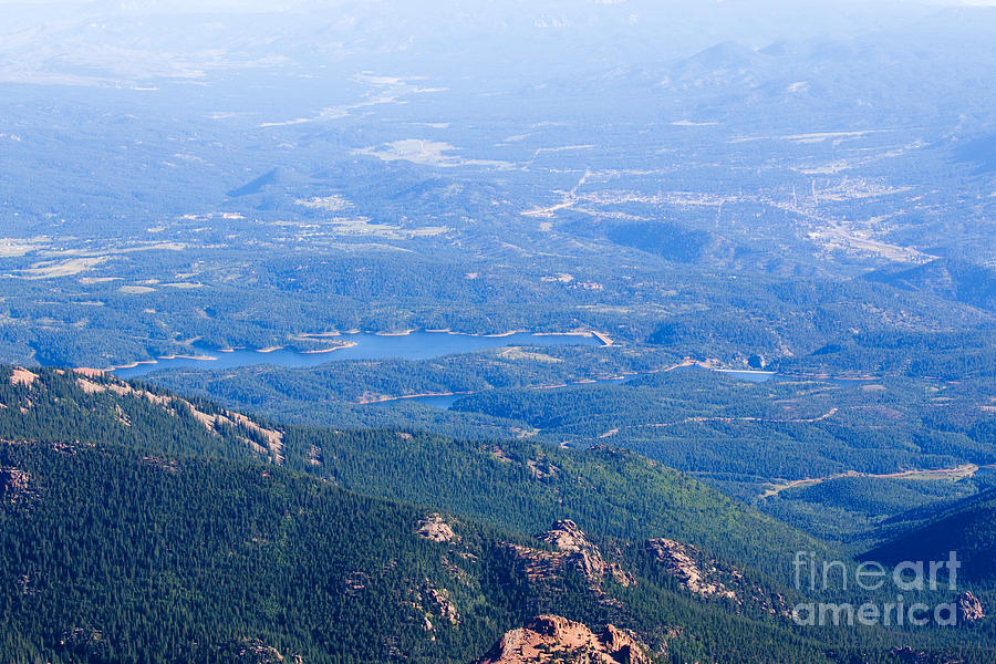 View of Catamounts from Pikes Peak Highway Photograph by Steven Krull ...