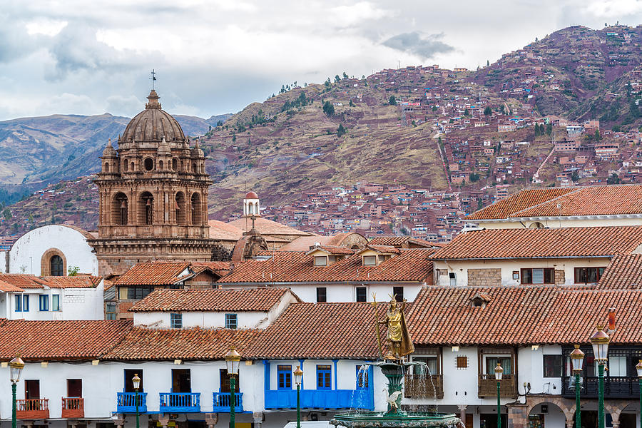 View of Central Cuzco Peru Photograph by Jess Kraft