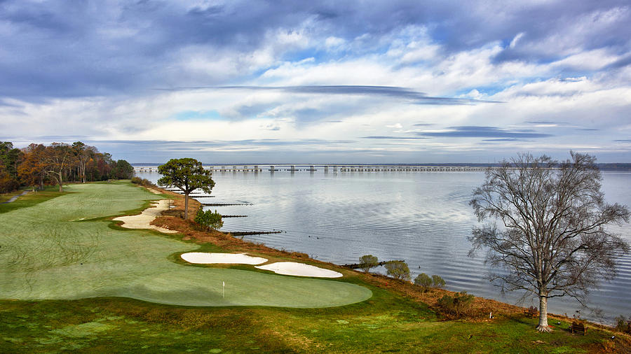 View of Chesapeake Bay - Hyatt Regency Resort and Golf Photograph by Brendan Reals