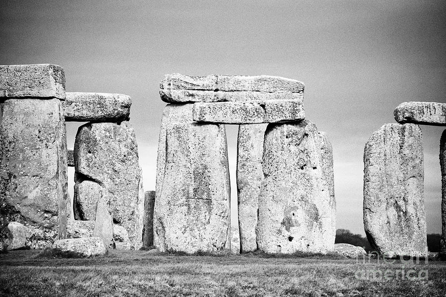 View Of Circle Of Sarsen Stones With Lintel Stones Ad View Of Interior ...