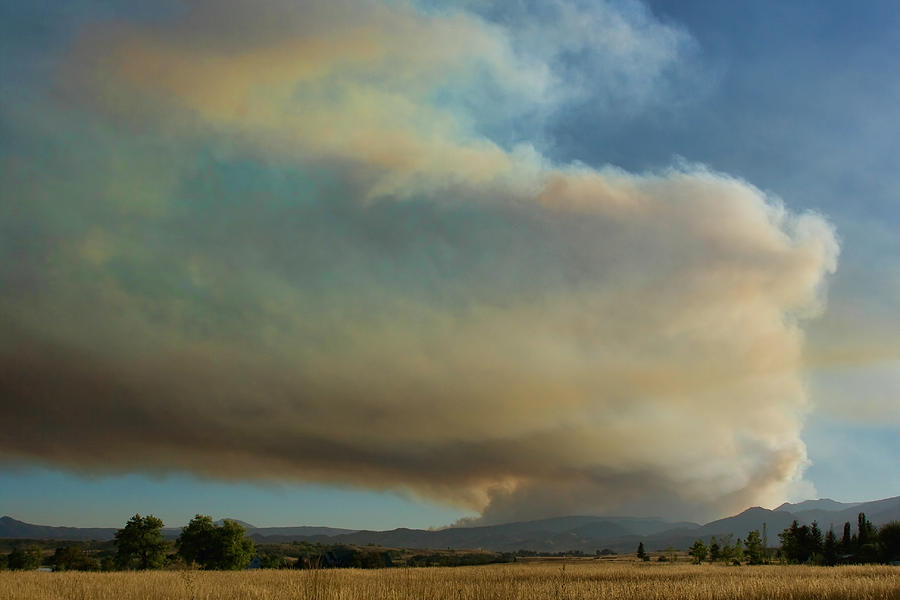 View of Colorado Fourmile Wildfire from the North. Photograph by James BO Insogna