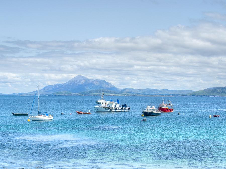 View of Croagh Patrick from Clare Island Photograph by Deborah Squires ...