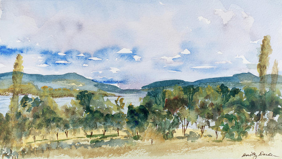 View of DEntrecasteaux Channel from Birchs Bay, Tasmania Painting by Dorothy Darden