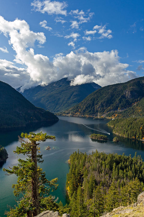 North Cascades National Park Photograph - View of Diablo Lake by Michael Russell