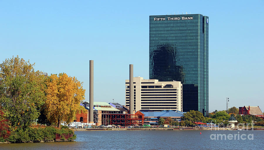 View of Downtown Toledo from the Middlegrounds Park  5599  Photograph by Jack Schultz