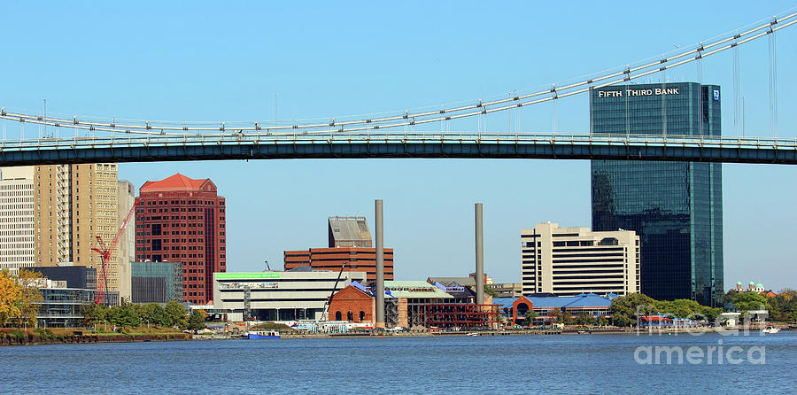 View of Downtown Toledo from the Middlegrounds Park  5637  Photograph by Jack Schultz