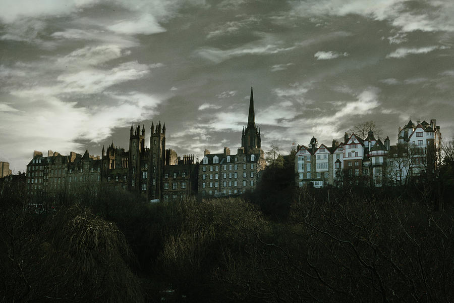 Architecture Photograph - view of Edinburgh II by Cambion Art