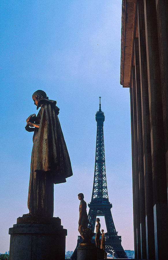 View of Eiffel from Trocadero Photograph by Kathy Yates