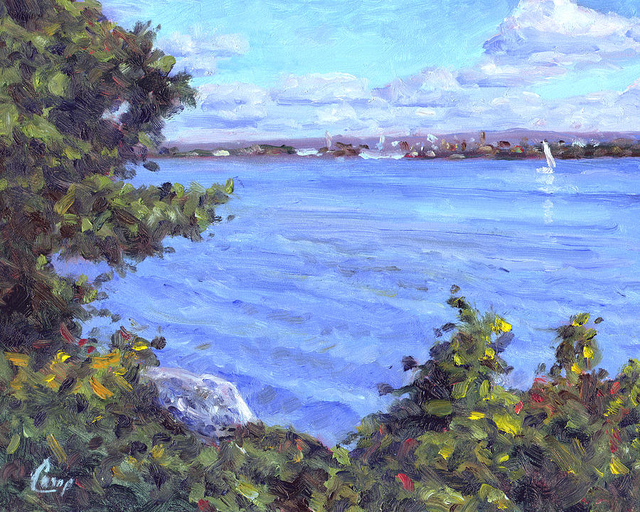 View of Erie Painting by Michael Camp