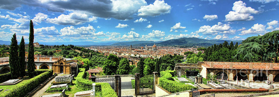 View of Florence from San Miniato al Monte  0273 Photograph by Jack Schultz