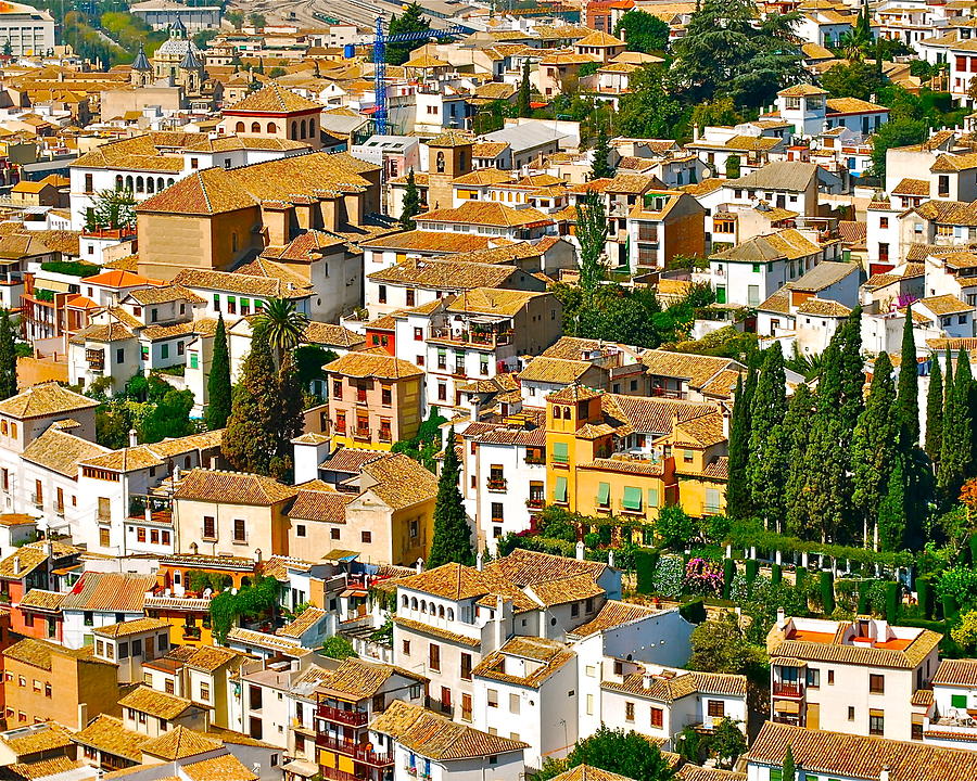 Architecture Photograph - View of Granada by Dorota Nowak