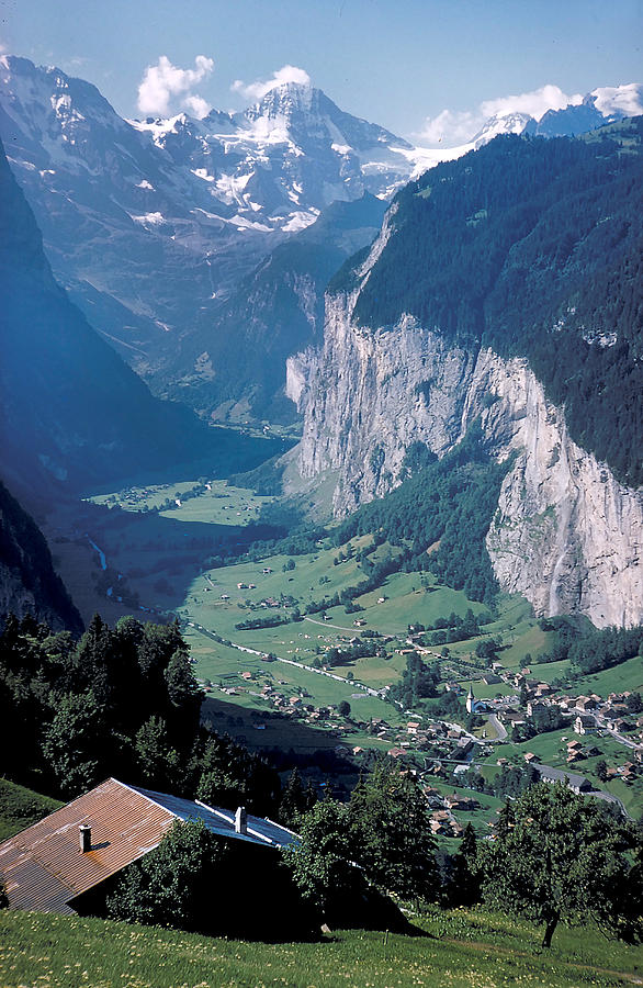 View Of Gruenwald In Switzerland Photograph