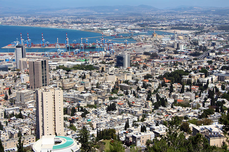 View of Haifa Photograph by Munir Alawi