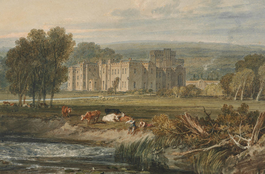 View of Hampton Court, Herefordshire from the Southeast Painting by Joseph Mallord William Turner