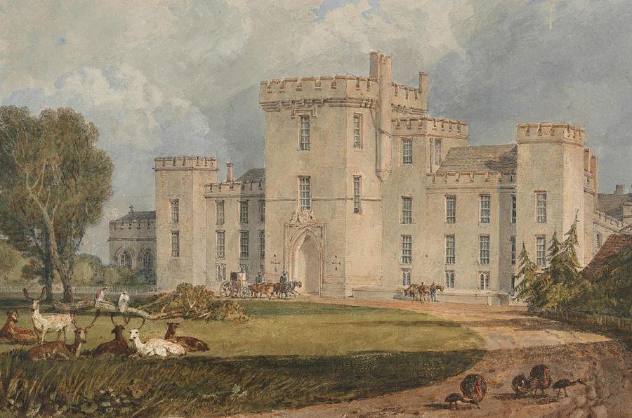 View of Hampton Court, Hertefordshire, from the Northwest Painting by Joseph Mallord William Turner