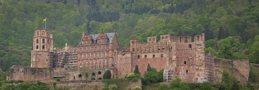 View Of Heidelberg Castle From Old Bridge Photograph