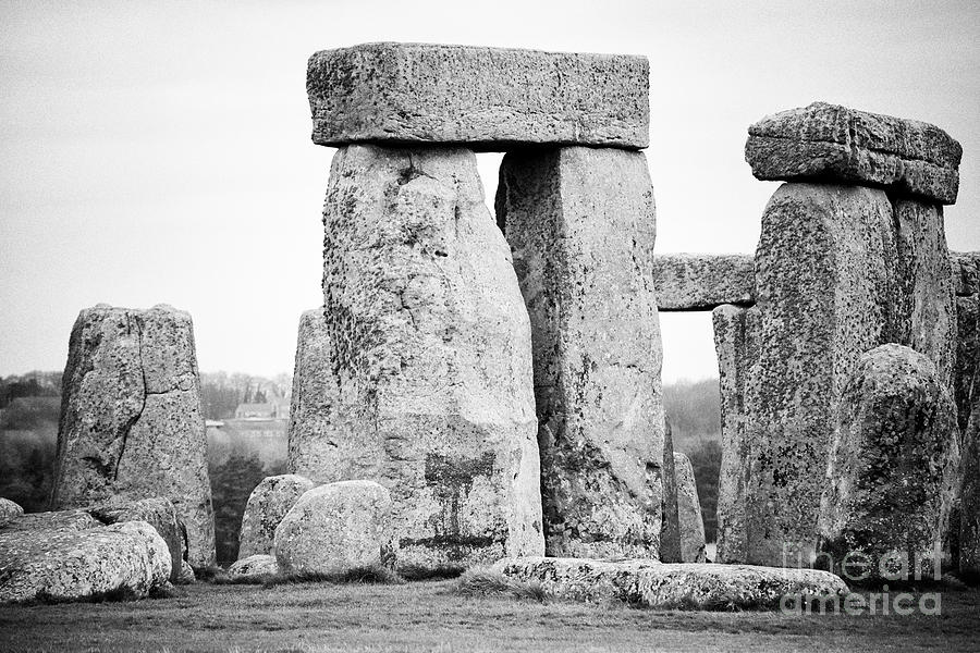 View Of Horseshoe Of Sarsen Trilithon Stones Stonehenge Wiltshire ...