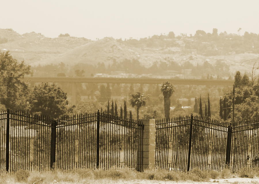 View of Inland Empire in Sepia Photograph by Colleen Cornelius