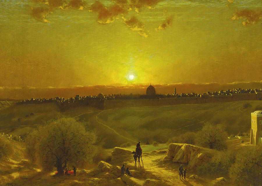 View of Jerusalem Painting by James Fairman