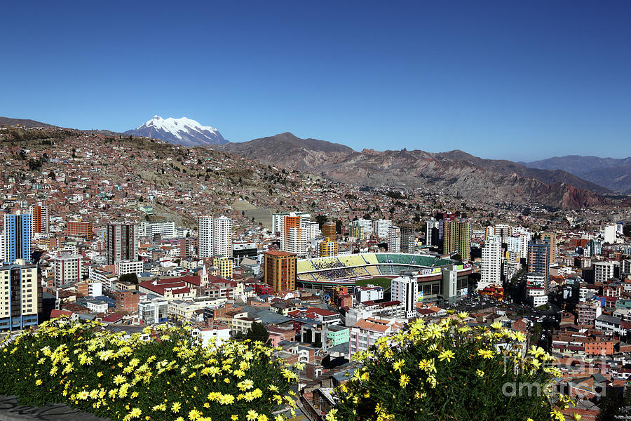 View of La Paz from Killi Killi Mirador Bolivia Photograph by James Brunker