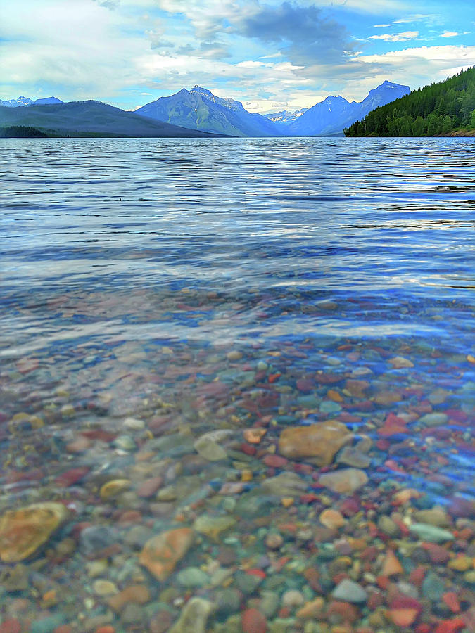 View Of Lake Mcdonald Montana In Spring Photograph by Alex Grichenko