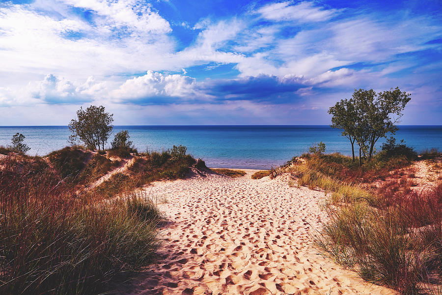 View Of Lake Michigan Photograph by Mountain Dreams - Fine Art America