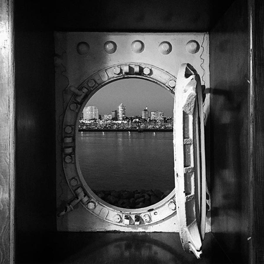 Blackandwhite Photograph - View Of #longbeach From Inside The by Alex Snay