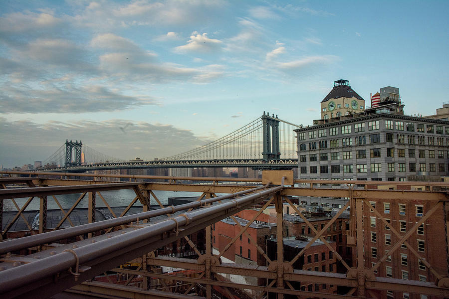 View of Manhattan Bridge from Brooklyn Photograph by Nicole Freedman