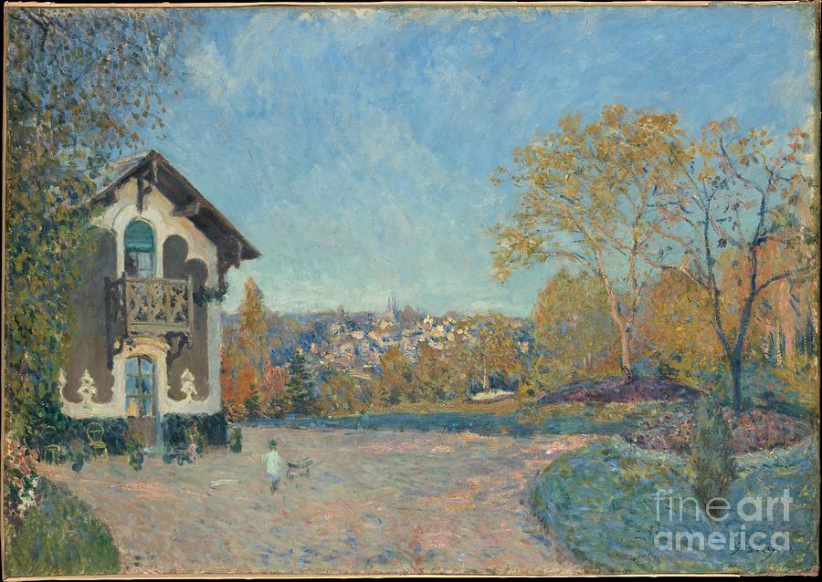 Alfred Sisley Painting - View of Marly-le-Roi from Coeur-Volant  by Celestial Images