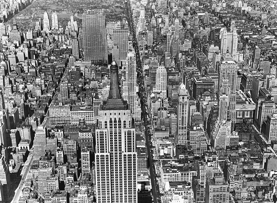 View Of Midtown Manhattan Photograph by Underwood Archives