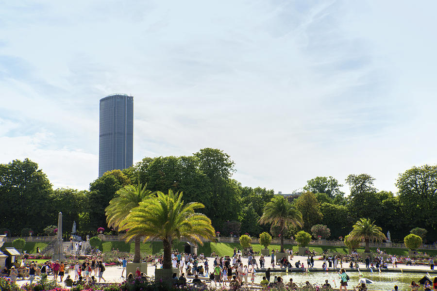 View of Montparnasse Tower in Paris Digital Art by Carol Ailles