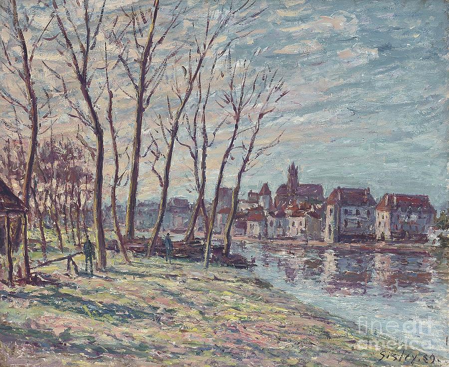 View of Moret Painting by MotionAge Designs