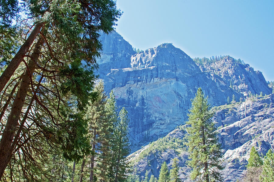 View of Mountain Peaks from Mirror Lake Trail in Yosemite National Park, California  Photograph by Ruth Hager