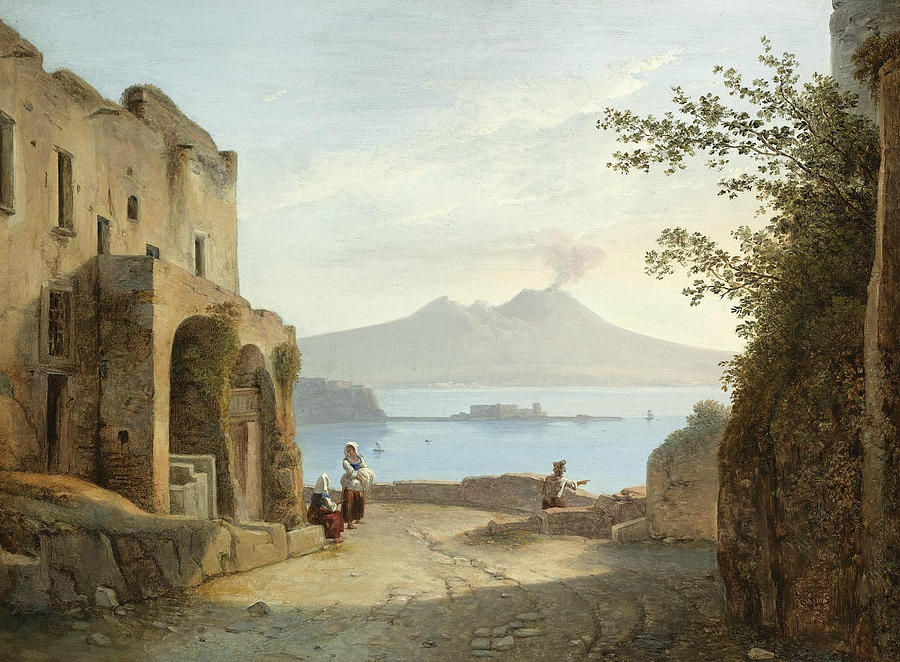 View of Naples from Posillipo Painting by Franz Ludwig Catel