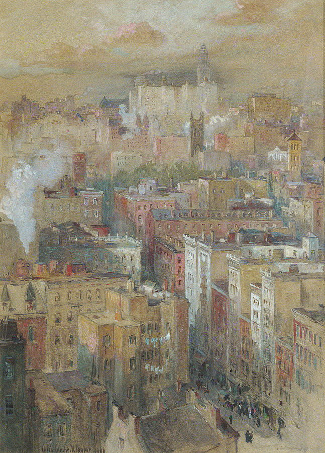 Impressionism Painting - View Of New York City by Colin Campbell Cooper