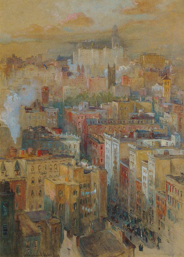 View Of New York City Painting by Mountain Dreams