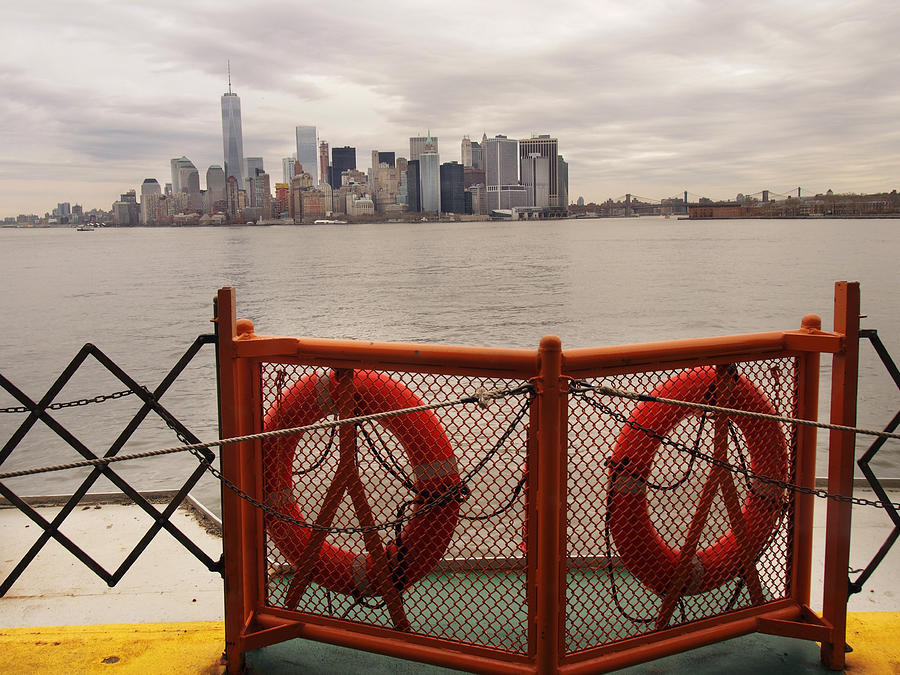 View Of New York From Staten Island Ferry Photograph by Dorothy Lee