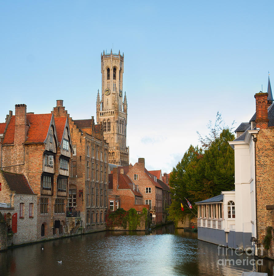 View of old Bruges in Belgium Photograph by Anastasy Yarmolovich