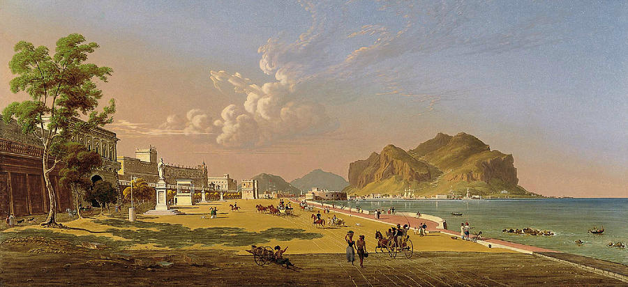 View of Palermo Painting by Robert Salmon