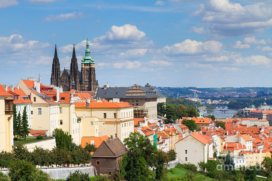 View of  Prague from Hradcany District Photograph by Anastasy Yarmolovich