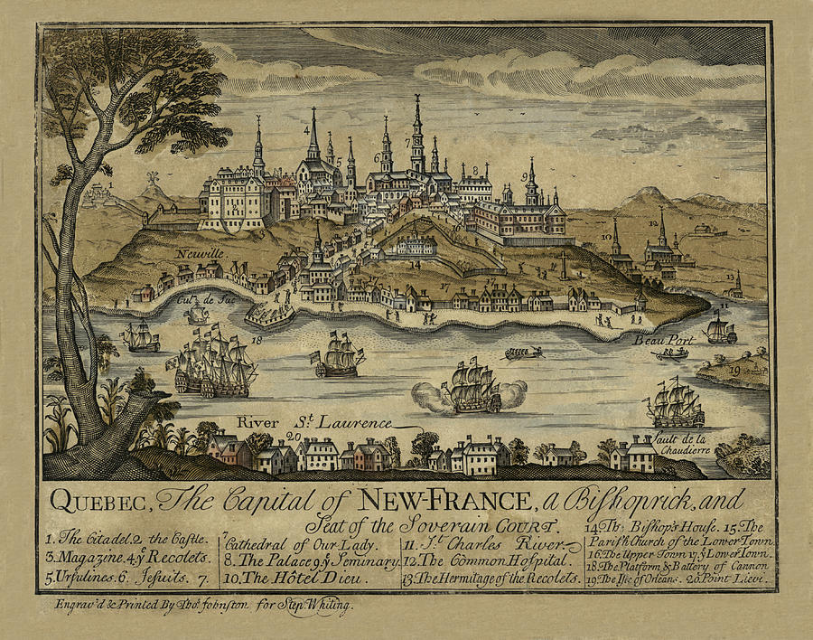 View Of Quebec City 1759 Photograph by Andrew Fare