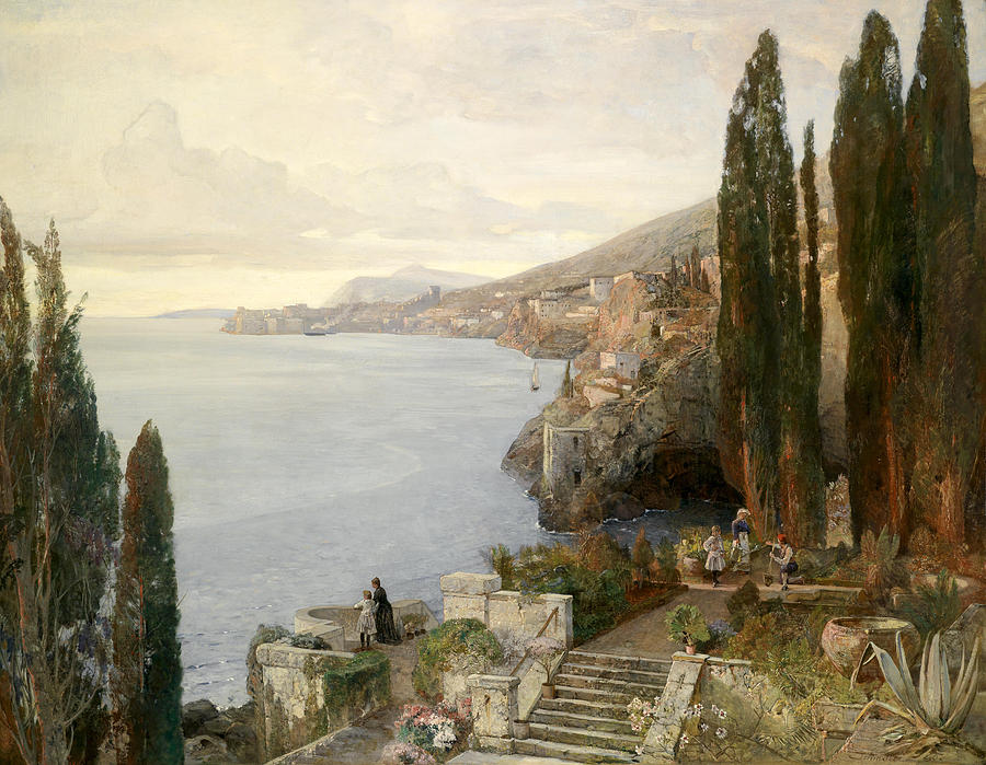 View of Ragusa Painting by Emil Jakob Schindler