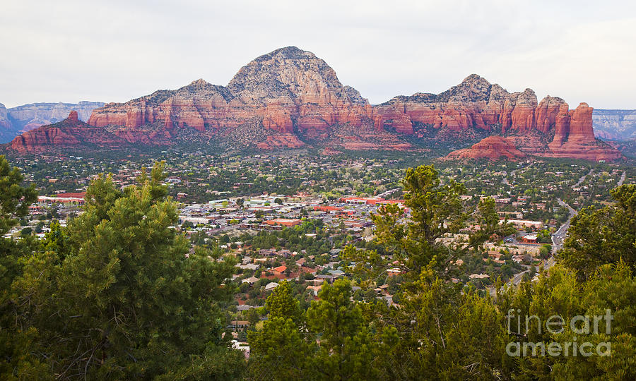 View of Sedona from the Airport Mesa Photograph by Chris Dutton
