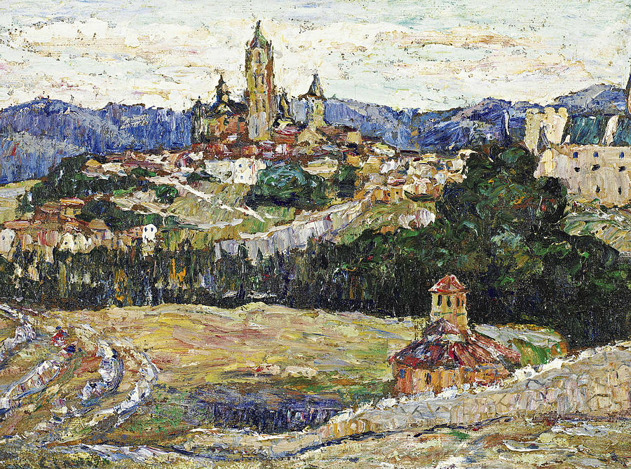 View of Segovia Painting by Ernest Lawson