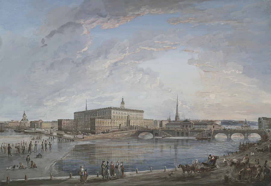 View of Stockholm Painting by Elias Martin